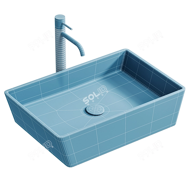 Abber Kristall AT2803Opal Sink 3D model image 4