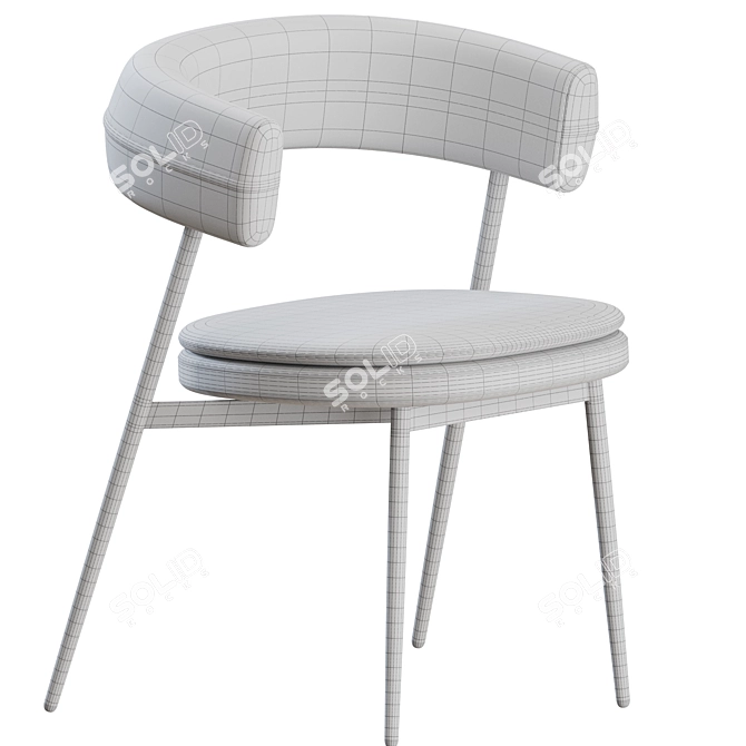 Modern Set of Nena Chairs 3D model image 6