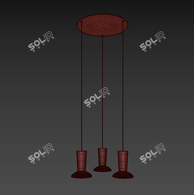 Giorgetti Water Modern Lighting Fixture 3D model image 4