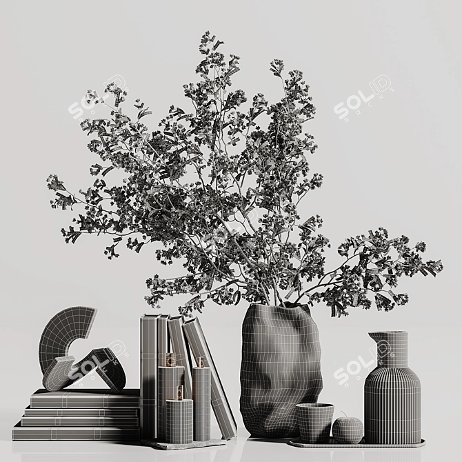  Elegant Decorative Set 141 3D model image 8