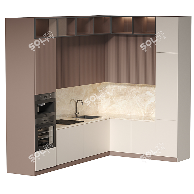 Modern Kitchen 3D Model 2014 3D model image 4