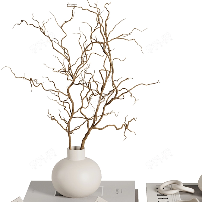 Elegant 3D Decor Set 2016 3D model image 5