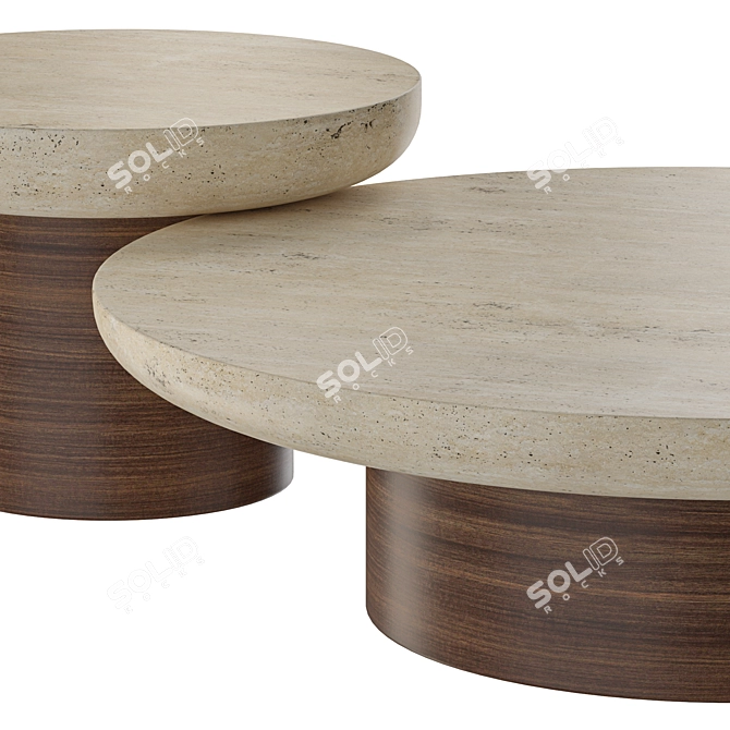 Minimalist Collector's Lessa Coffee Table 3D model image 2