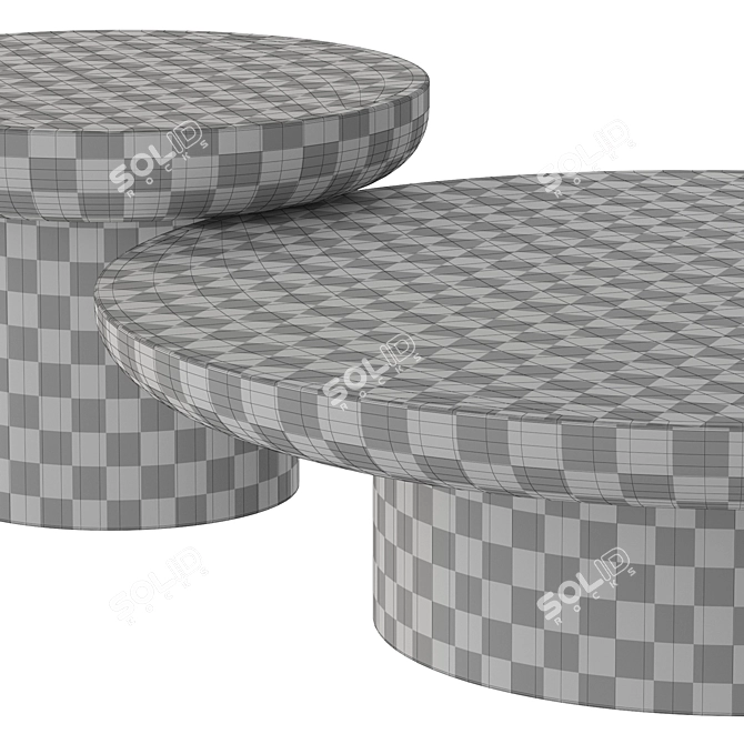 Minimalist Collector's Lessa Coffee Table 3D model image 4