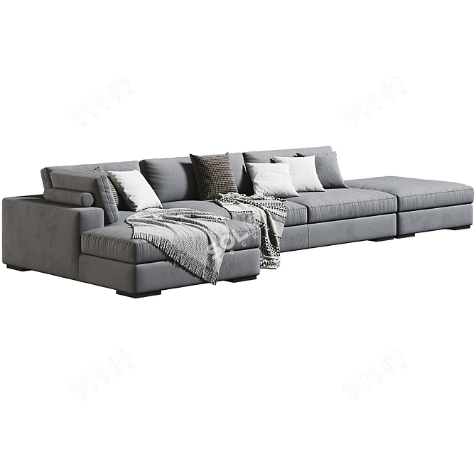 Elegant Marac Gordon Sofa Composition 3D model image 2