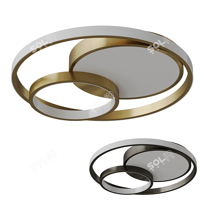 LED Ring Ceiling Light Medea 3D model image 1