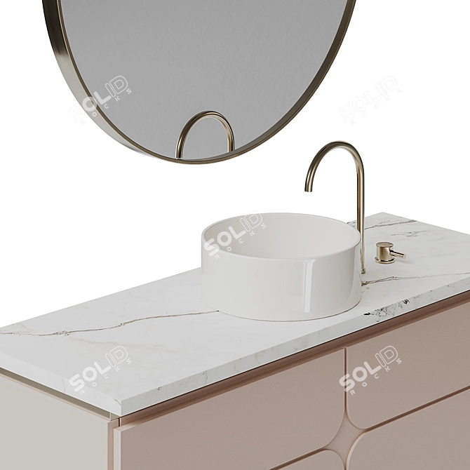 Corona 11 Bathroom Furniture Set 3D model image 2