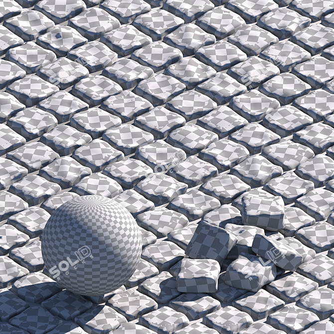 Pavement Texture Pack 3D model image 4