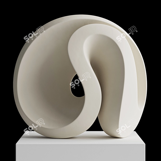 Dynamic Abstract Sculpture "Pulse 3D model image 1