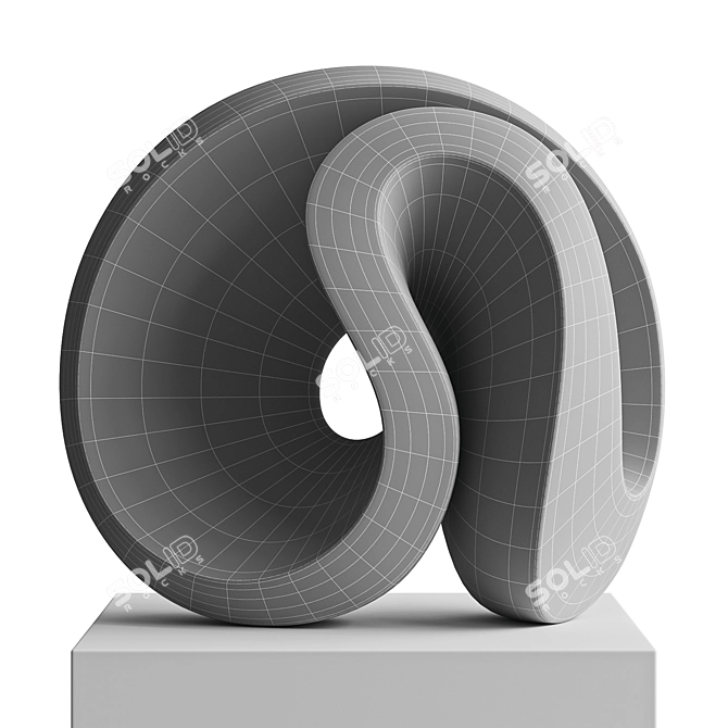 Dynamic Abstract Sculpture "Pulse 3D model image 3