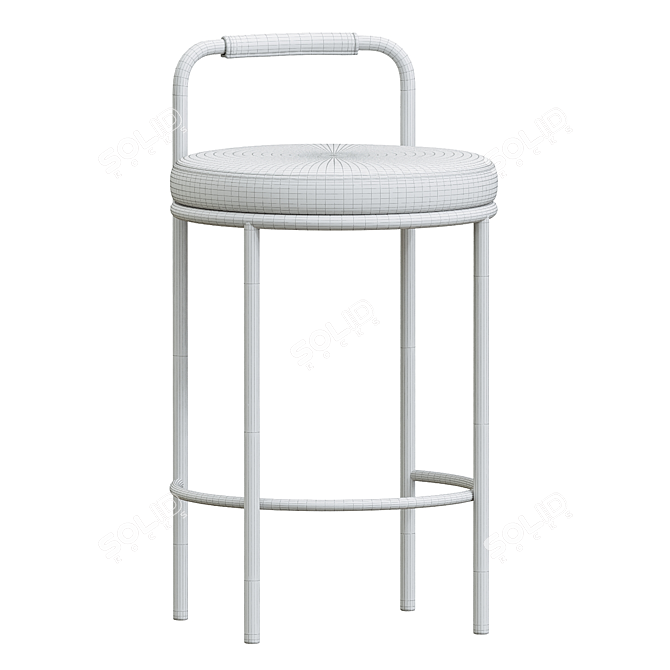 Karimi 65cm Brown Bar Stool 3D model image 5