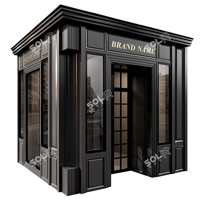 Shop Building No5 Model Kit 3D model image 1