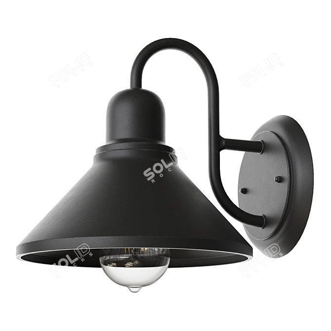 Fable Outdoor Wall Lamp 3D model image 1