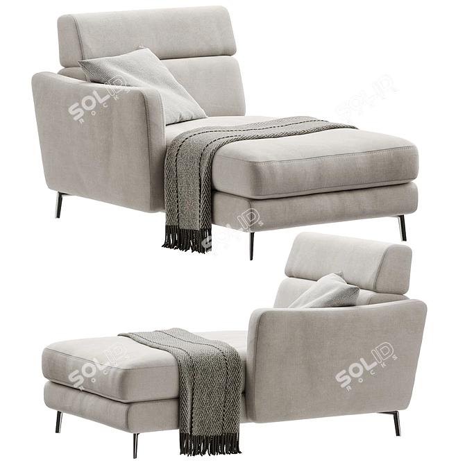 Natuzzi Greg C200 Modern Sofa 3D model image 1