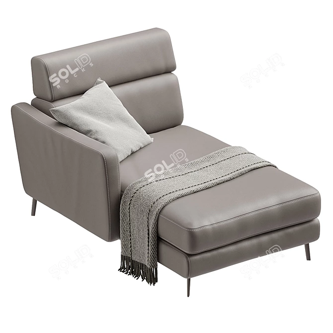 Natuzzi Greg C200 Modern Sofa 3D model image 2