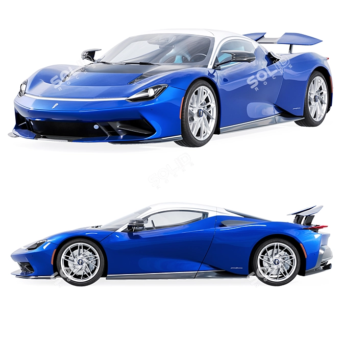 Pininfarina Battista Model Archive Kit 3D model image 2