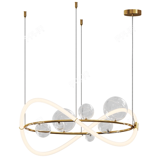 Adjustable Pendant Light Fixture 3D model image 2