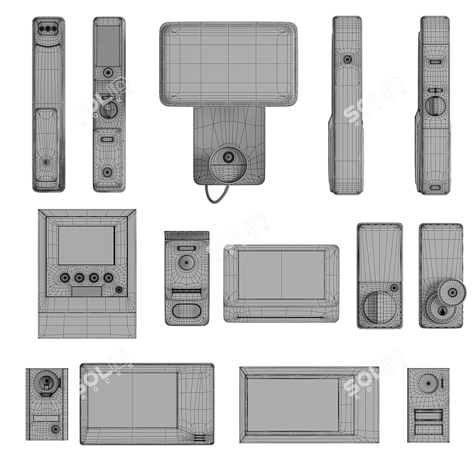 Smart Intercom Security System Kit 3D model image 6