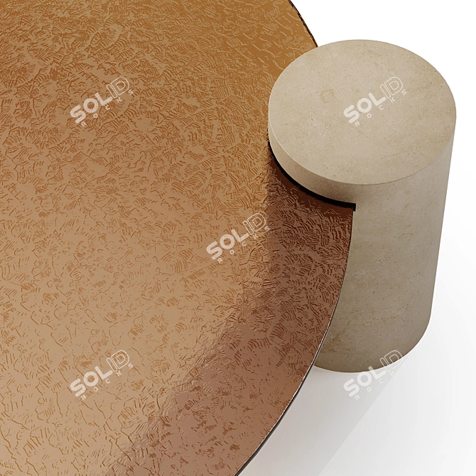 Sleek Onda Coffee Table 3D model image 2