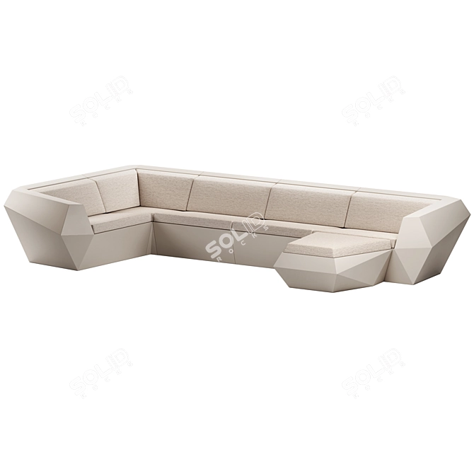 FAZ 6 Modular Sofa, Vondom 3D model image 3