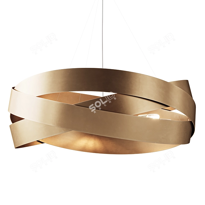 Elegant Pura Pendant Light 3D model image 1