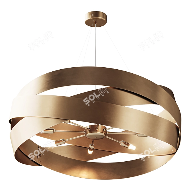 Elegant Pura Pendant Light 3D model image 3