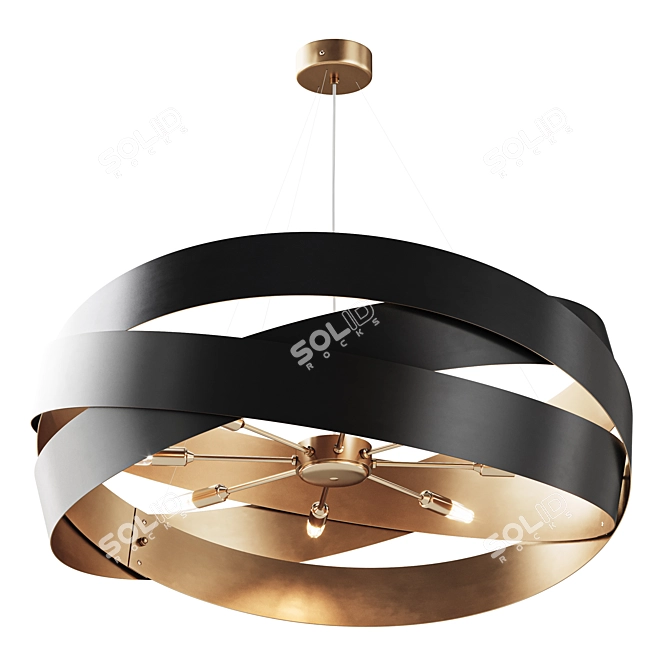 Elegant Pura Pendant Light 3D model image 4