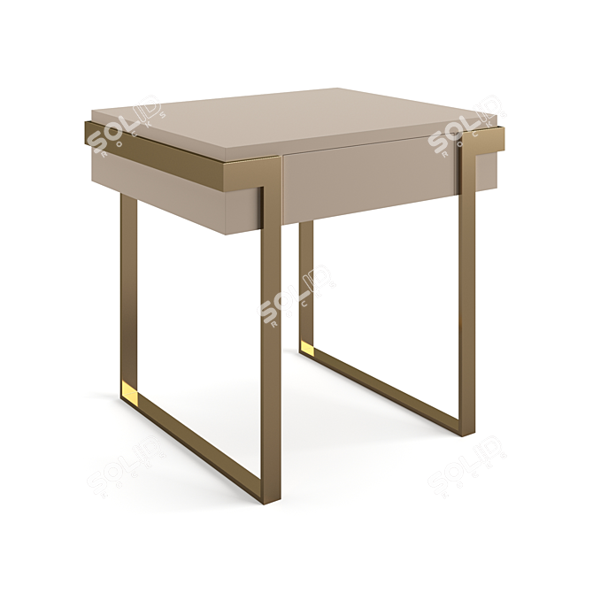 Elegant Avenue Bedside Table 3D model image 5