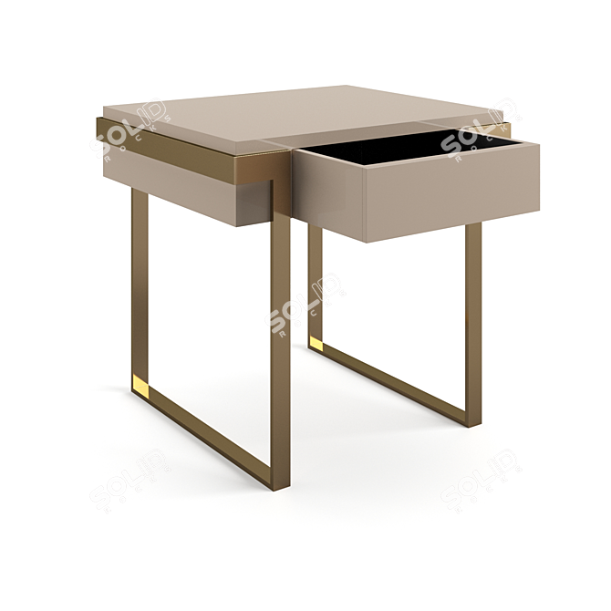 Elegant Avenue Bedside Table 3D model image 6