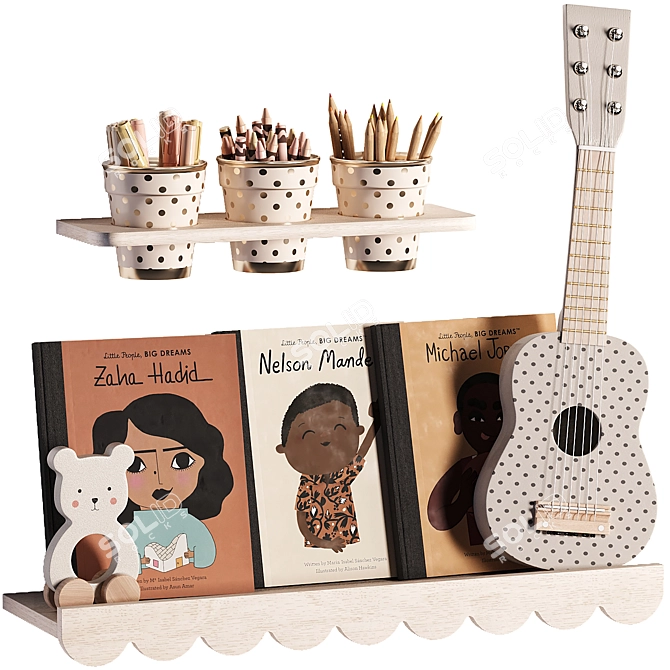 Woodland Animals Toy Figures Set 3D model image 4