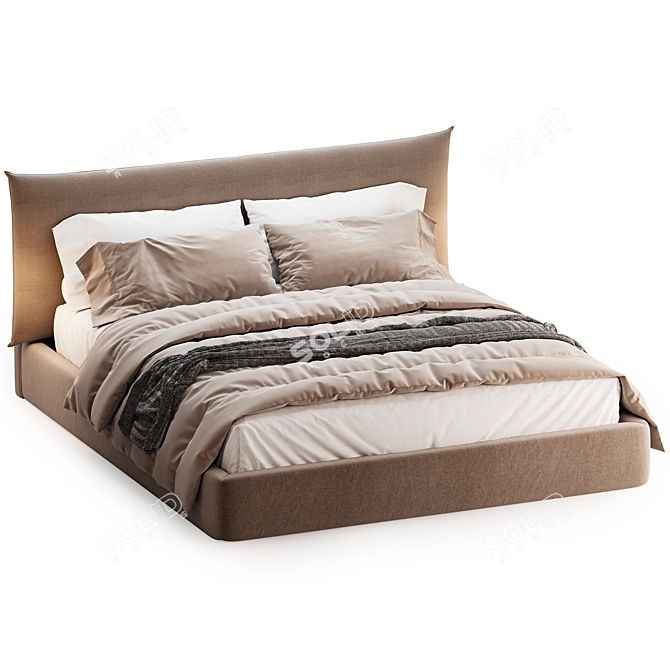 Keneth 3D Bed Model Corona 3D model image 2