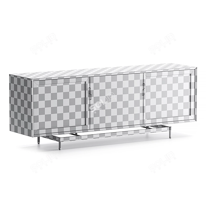 Louisiana Media Console Furniture 3D model image 5