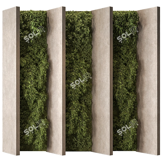 Compact Vertical Garden Set 120 3D model image 1