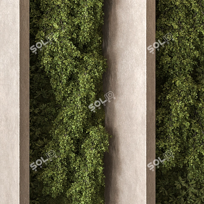 Compact Vertical Garden Set 120 3D model image 3