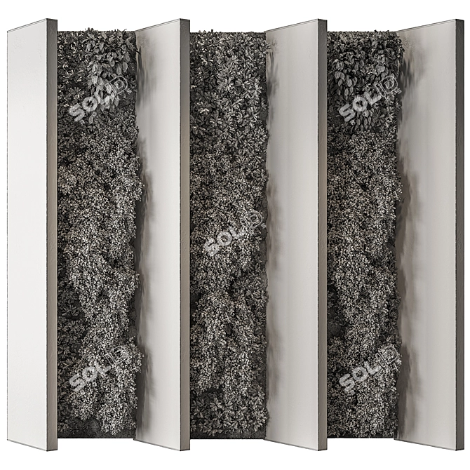 Compact Vertical Garden Set 120 3D model image 4
