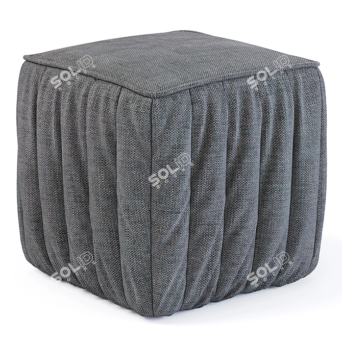 Stylish Pouf Vertical Furniture Model 3D model image 2