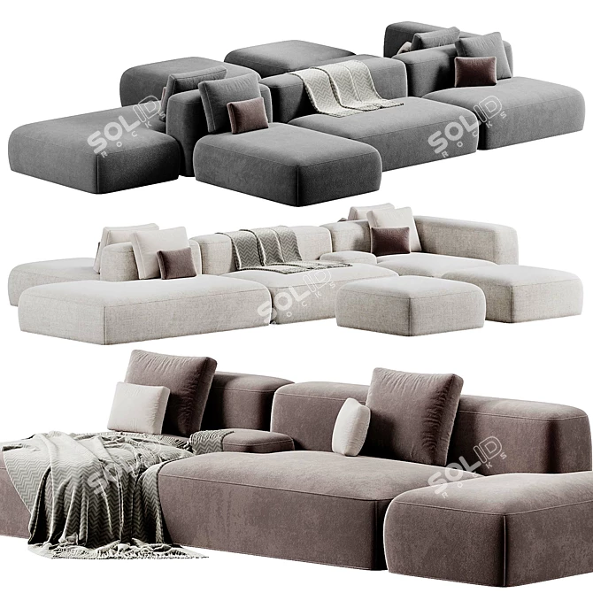  Lema Cloud Sofa Modular Design 3D model image 4