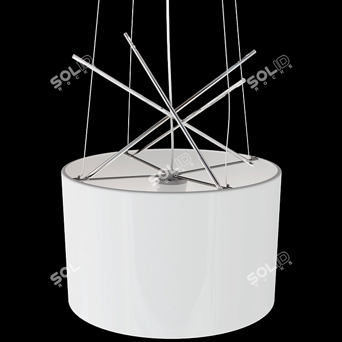 Elegant Flos Ray Pendant Light 3D model image 2