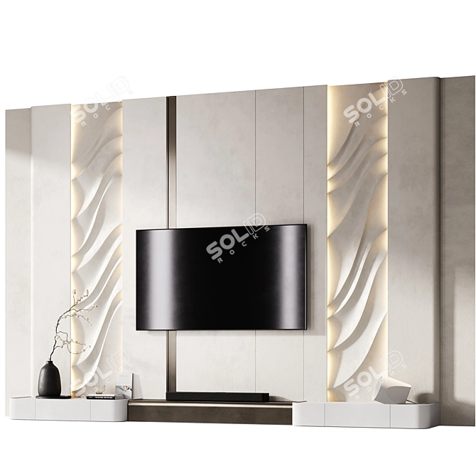 Loewe Klang Bar 3 TV Wall 3D model image 1