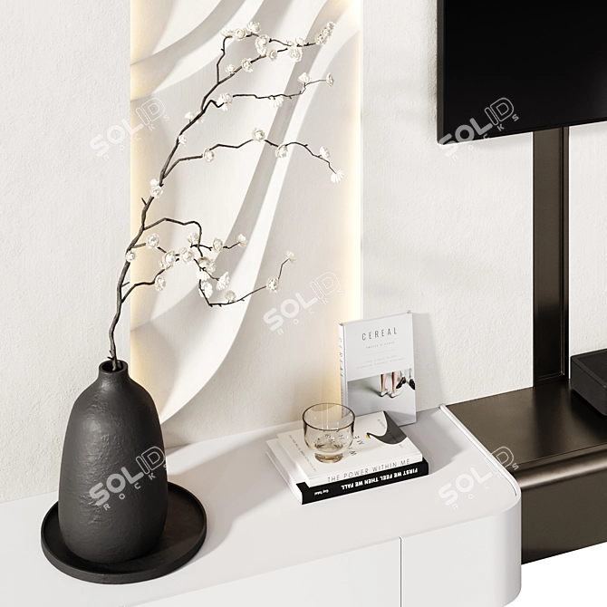 Loewe Klang Bar 3 TV Wall 3D model image 3