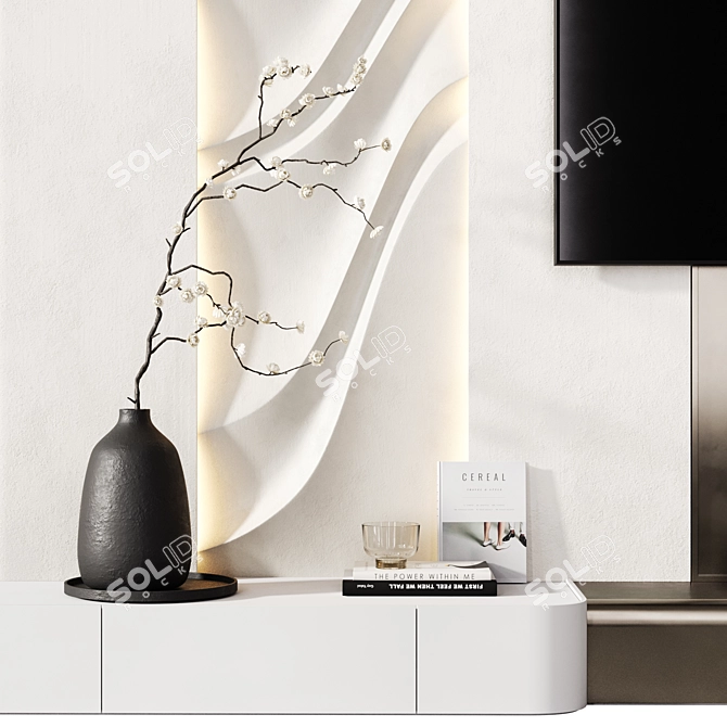 Loewe Klang Bar 3 TV Wall 3D model image 6