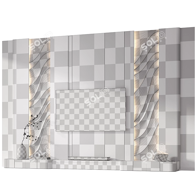 Loewe Klang Bar 3 TV Wall 3D model image 7