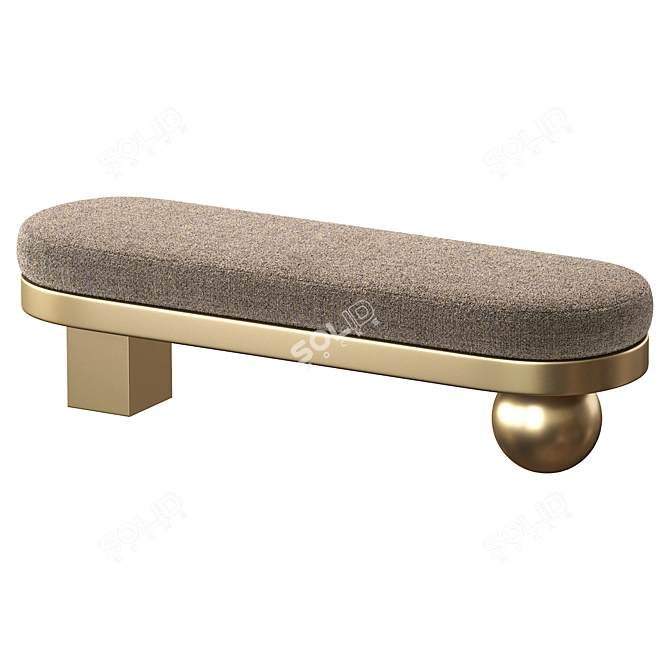 Elegant Banquette BRERA by Cazarina 3D model image 2