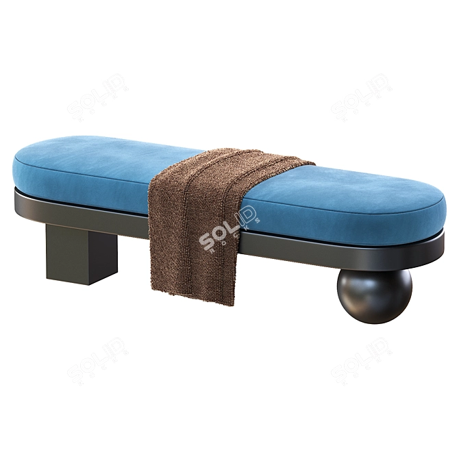 Elegant Banquette BRERA by Cazarina 3D model image 4