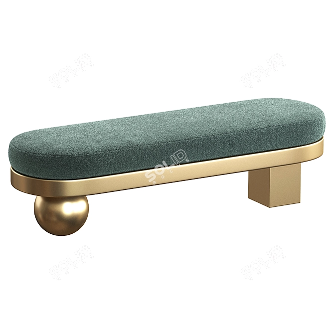 Elegant Banquette BRERA by Cazarina 3D model image 5