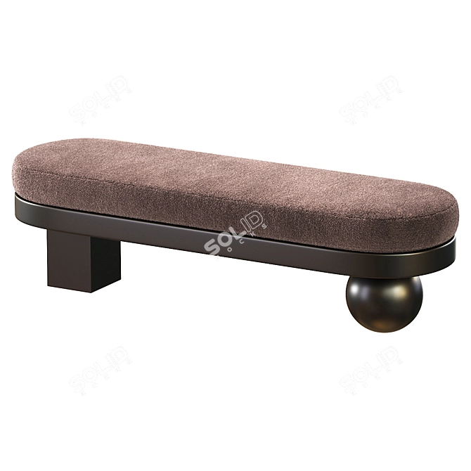 Elegant Banquette BRERA by Cazarina 3D model image 6