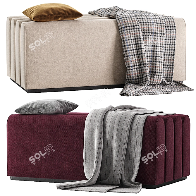 Elegant Modular Armsofa Solution 3D model image 1