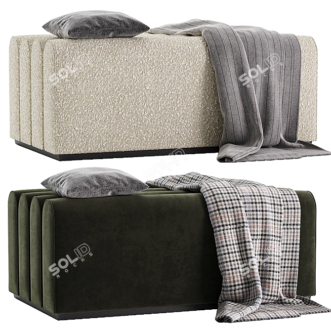 Elegant Modular Armsofa Solution 3D model image 2