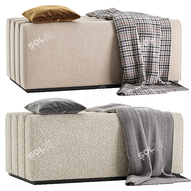 Elegant Modular Armsofa Solution 3D model image 3