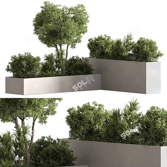 Outdoor Plant Box 632 3D model image 1